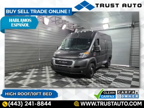 Gray 2022 Ram ProMaster 1500 Cargo 136''WB High Roof 10FT Bed Minivan/Van for sale in Sykesville, MD