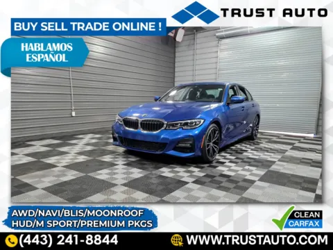 Blue 2020 BMW 3 Series 330i xDrive AWD Sedan w/M Sport/Premium Pkgs for sale in Sykesville, MD