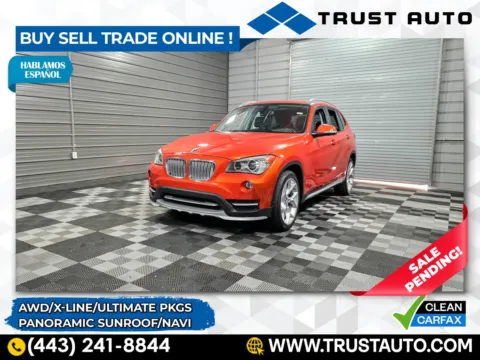 Orange 2015 BMW X1 xDrive28i AWD SUV w/X-Line/Ultimate Pkgs for sale in Sykesville, MD