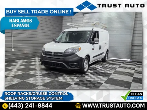 White 2016 Ram ProMaster City Cargo 122''WB Tradesman Minivan/Van w/Shelving Storage System for sale in Sykesville, MD