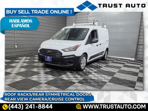 White 2020 Ford Transit Connect XL 121'' LWB Minivan/Van w/Rear Symmetrical Doors for sale in Sykesville, MD