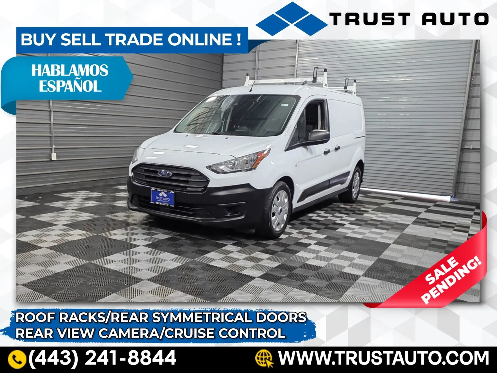 2020 Ford Transit Connect XL 121'' LWB Minivan/Van w/Rear Symmetrical Doors for sale in Sykesville, MD