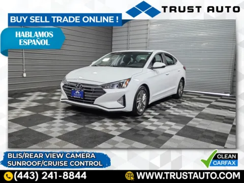 White 2019 Hyundai Elantra Value Edition 4-Door Sedan for sale in Sykesville, MD