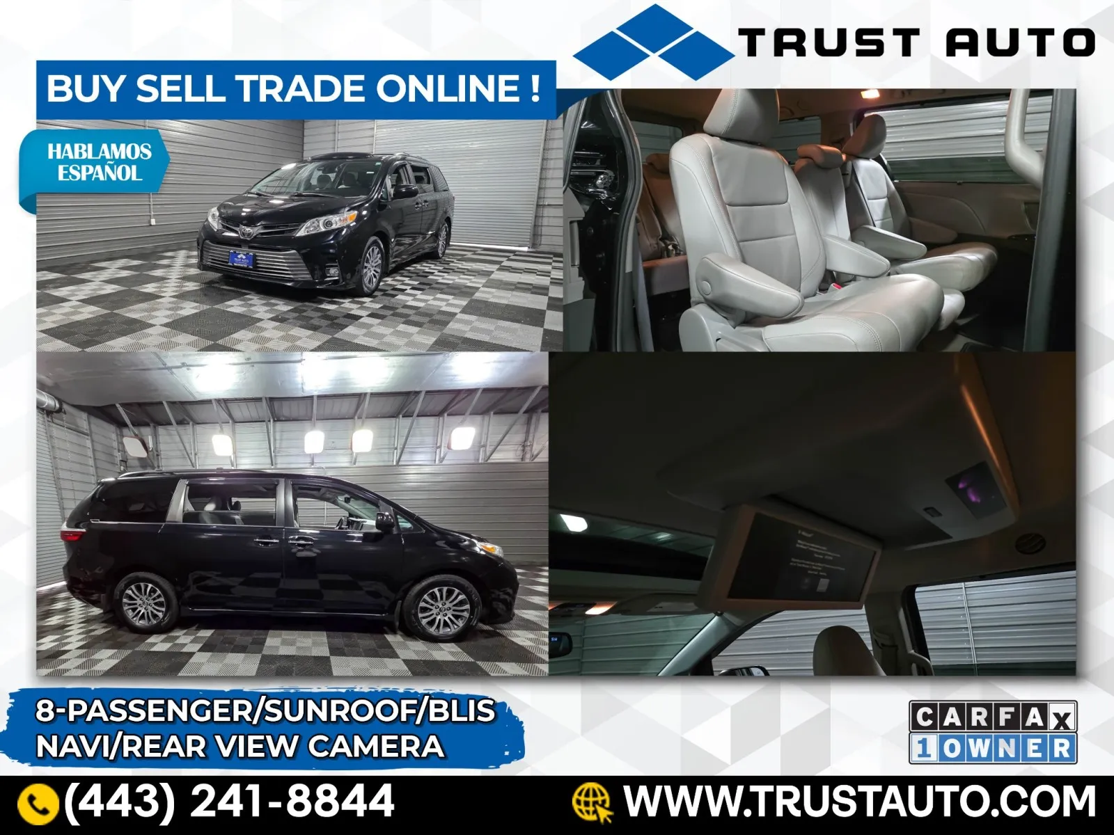 2018 Toyota Sienna XLE Premium 8-Passenger Minivan/Van