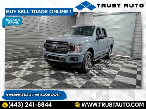 Gray 2020 Ford F-150 XLT 4WD SuperCrew 2.7L V6 Ecoboost Pickup Truck for sale in Sykesville, MD