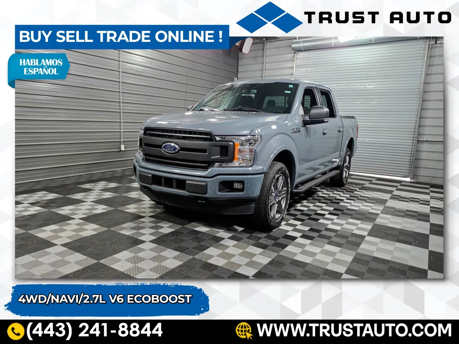 2020 Ford F-150 XLT 4WD SuperCrew Pickup Truck w/Sport Pkg