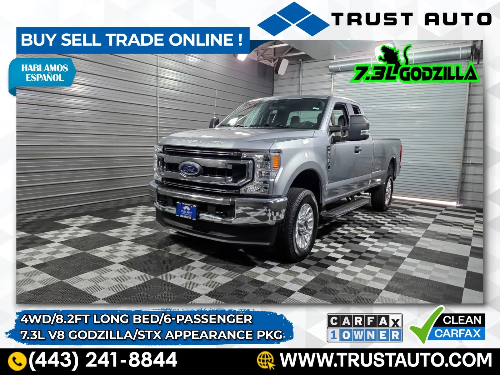 2020 Ford Super Duty F-350 SRW XL 4WD SuperCab 8.2FT Long Bed 7.3L V8 Godzilla Pickup Truck w/STX Appearance Pkg