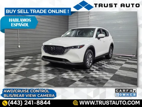 White 2022 Mazda CX-5 2.5 S AWD SUV for sale in Sykesville, MD