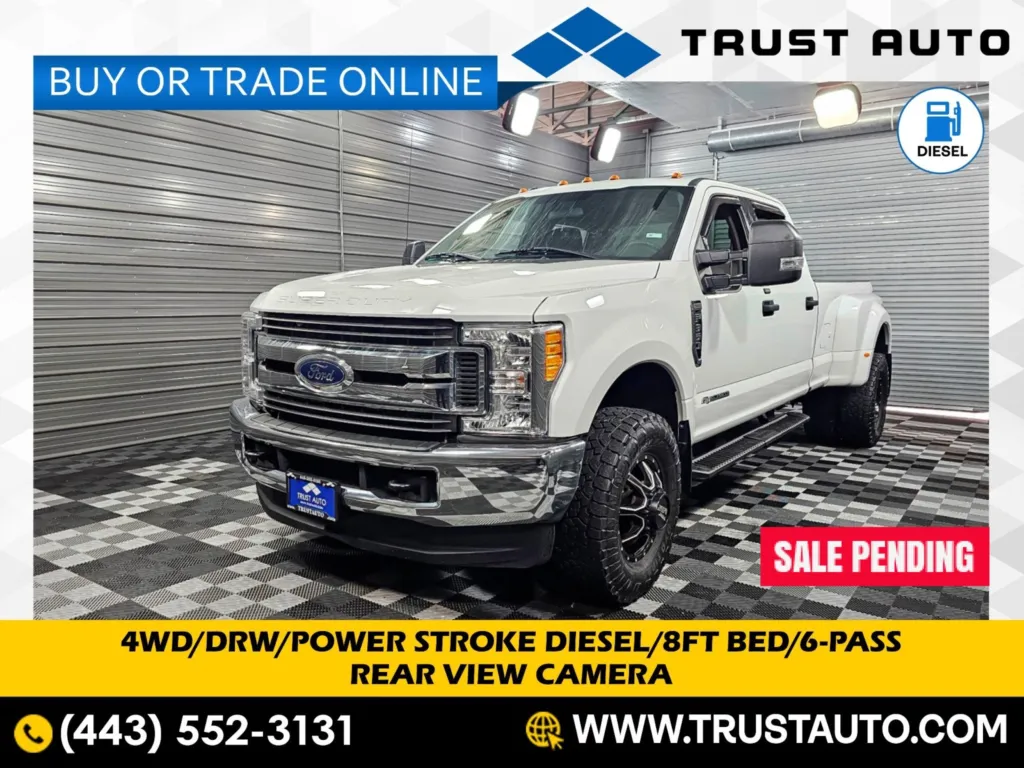 2017 Ford Super Duty F-350 DRW XLT 4WD Crew Cab Dually 8FT Bed Power Stroke Diesel Pickup Truck for sale in Sykesville, MD