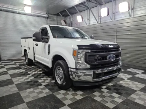 Another view of 2022 Ford Super Duty F-250 SRW XL Crew Cab RWD 8FT Long Bed Pickup Truck for sale in Sykesville, MD at Trust Auto