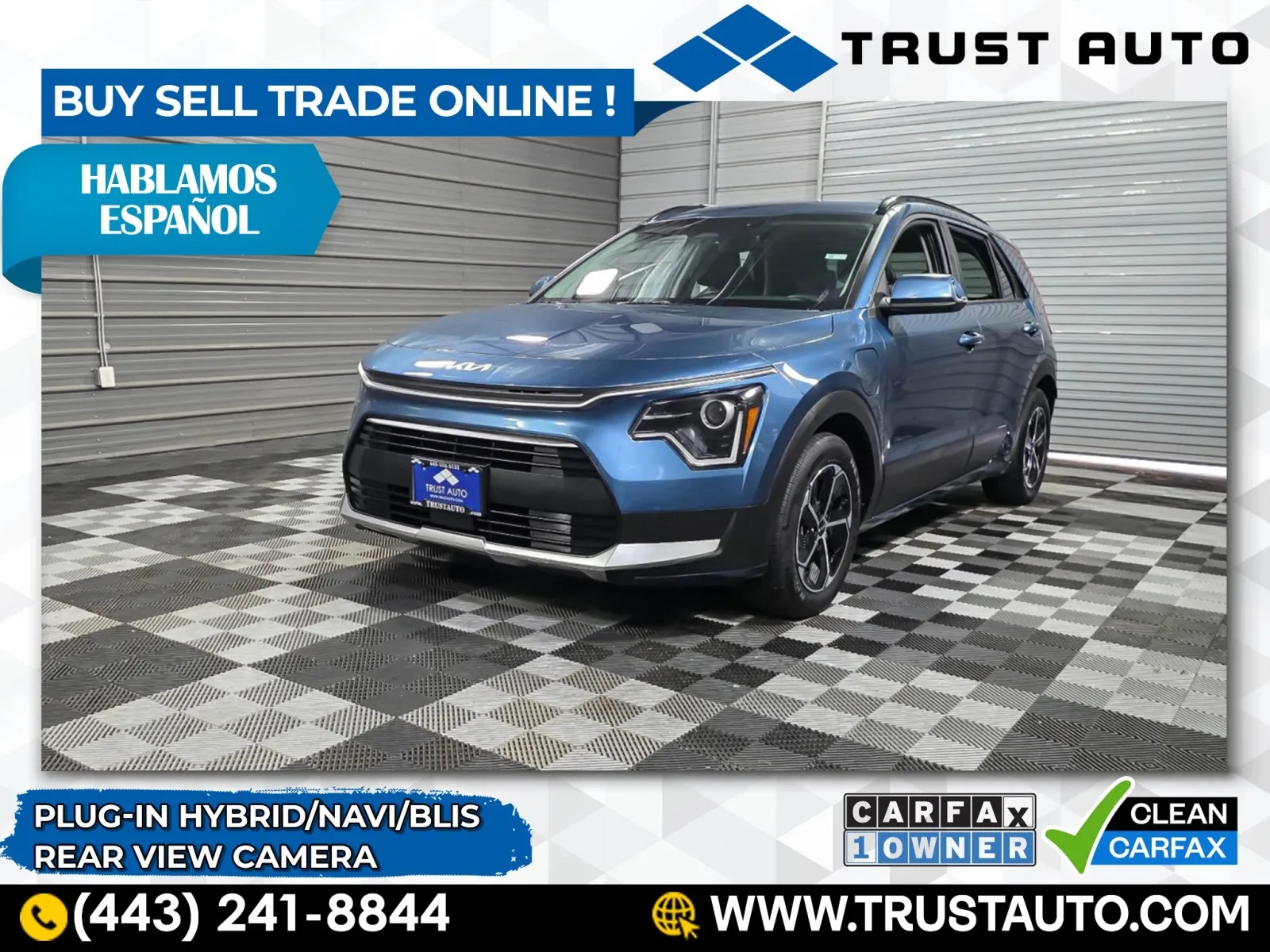 Blue 2024 Kia Niro EX Plug-In Hybrid SUV for sale in Sykesville, MD