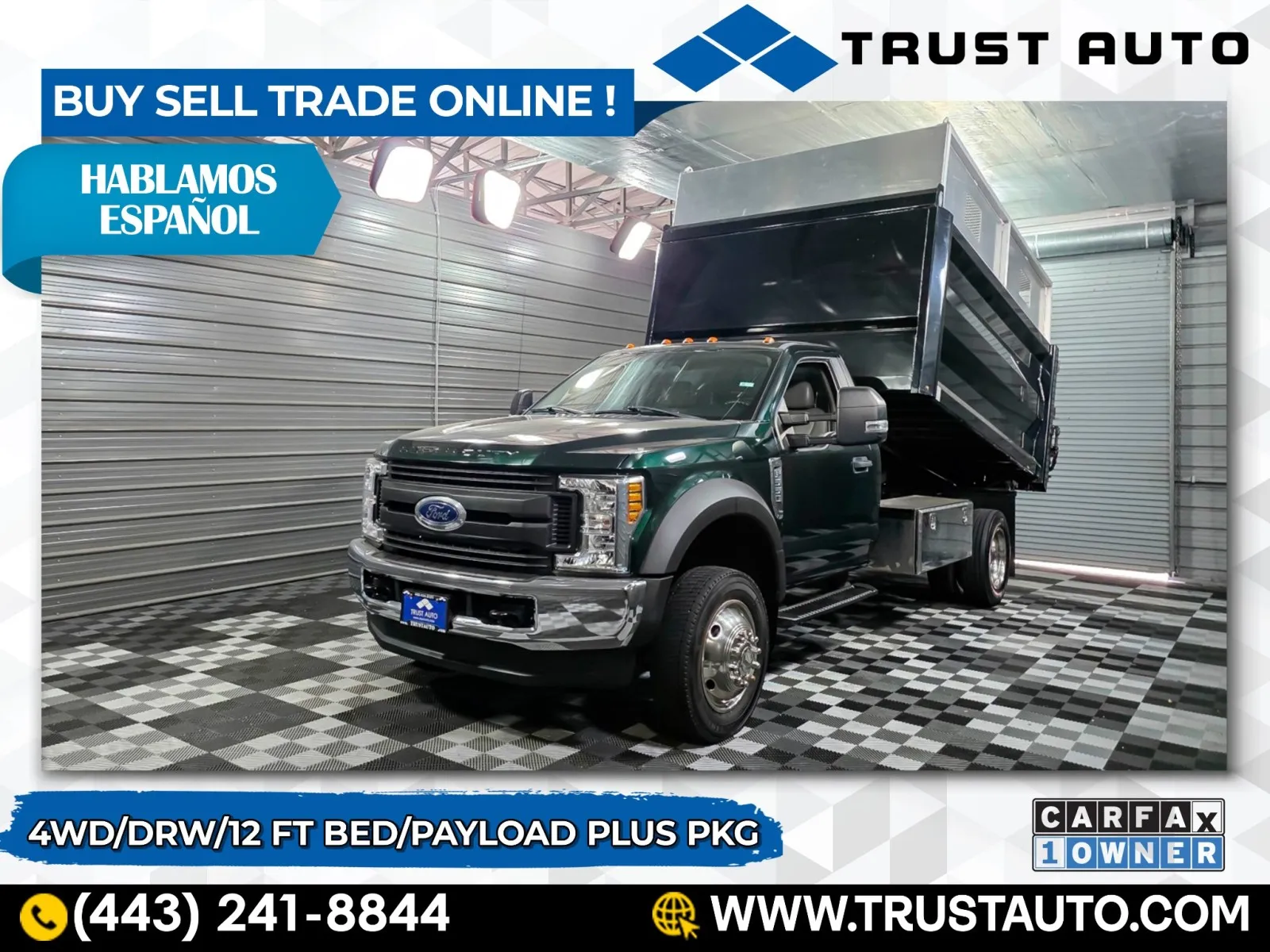 Gray 2018 Ford F-550 Super Duty Chassis XL 169WB Regular Cab Dually 12FT Bed DRW 4WD for sale in Sykesville, MD