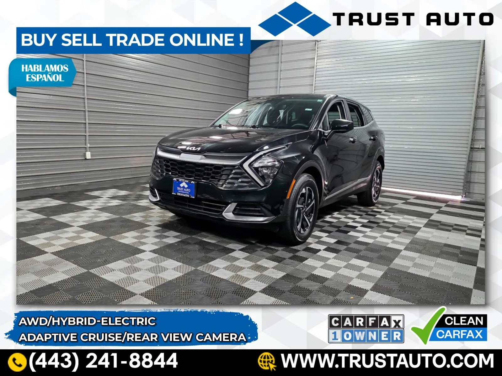 Black 2023 Kia Sportage LX Hybrid-Electric SUV for sale in Sykesville, MD