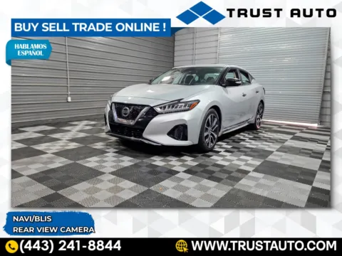 Silver 2020 Nissan Maxima SV 4-Door Sedan for sale in Sykesville, MD