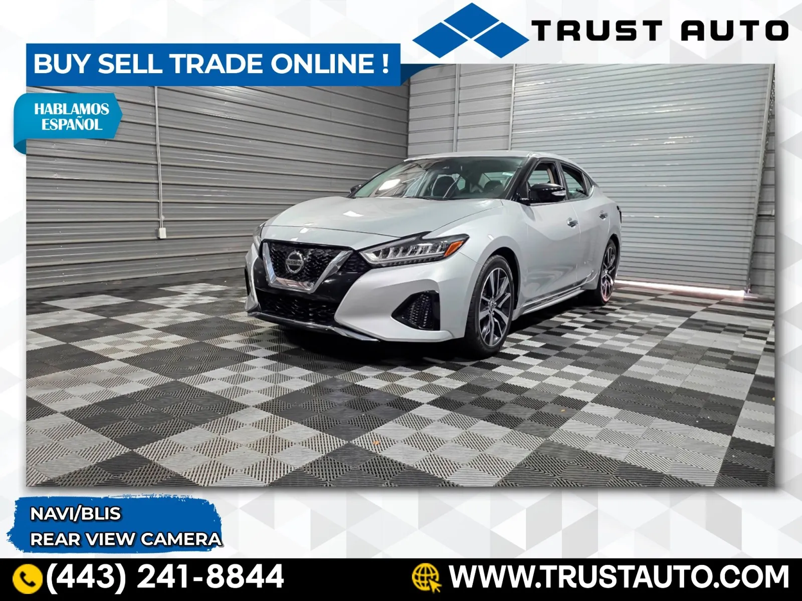 Silver 2020 Nissan Maxima SV 4-Door Sedan for sale in Sykesville, MD