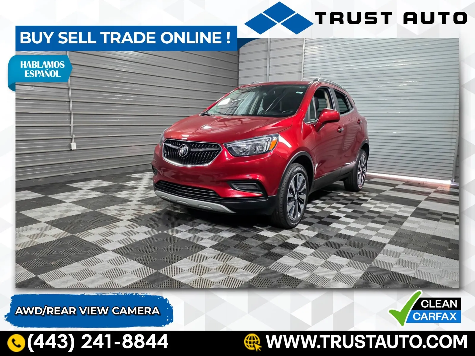 Red 2021 Buick Encore Preferred AWD SUV for sale in Sykesville, MD