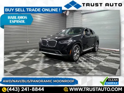 Black 2022 BMW X4 xDrive30i AWD Sports Activitiy Coupe for sale in Sykesville, MD