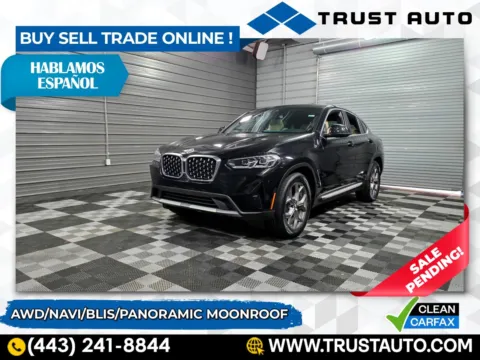 Black 2022 BMW X4 xDrive30i AWD Sports Activitiy Coupe for sale in Sykesville, MD