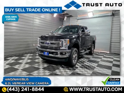 Black 2018 Ford Super Duty F-350 SRW LARIAT 4WD SuperCab Pickup Truck for sale in Sykesville, MD