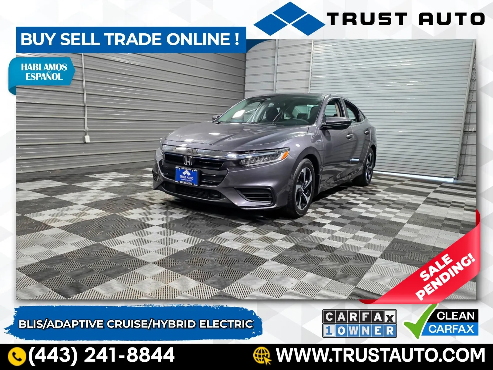 2022 Honda Insight EX Hybrid-Electric 4-Door Sedan for sale in Sykesville, MD