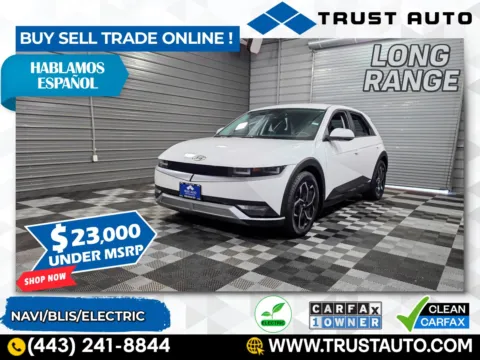 White 2024 Hyundai IONIQ 5 SEL Long Range Electric SUV for sale in Sykesville, MD