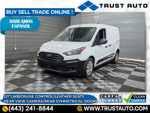 White 2022 Ford Transit Connect XL 121'' LWB Minivan/Van w/Rear Symmetrical Doors for sale in Sykesville, MD