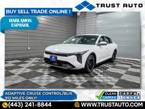 White 2025 Kia K4 EX Sedan for sale in Sykesville, MD