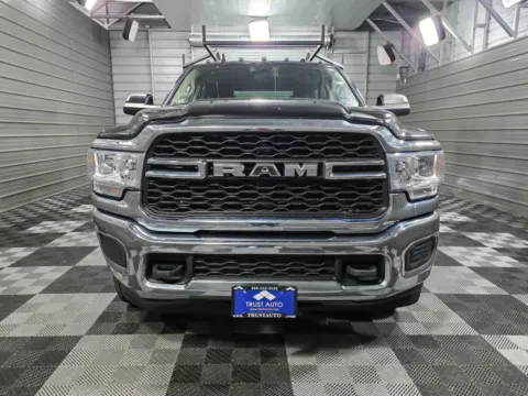 Another view of 2020 Ram 3500 Chassis Flatbed Tradesman 4WD DRW Crew Cab 8FT Bed Dually Cummins Diesel Pickup Truck for sale in Sykesville, MD at Trust Auto
