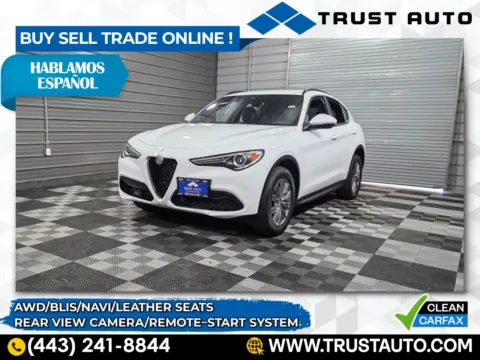 White 2022 Alfa Romeo Stelvio Sprint AWD SUV for sale in Sykesville, MD