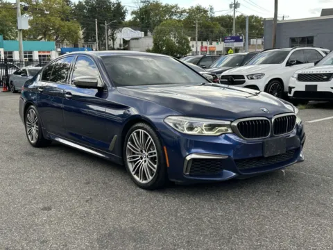 Blue 2018 BMW 5 Series M550i xDrive for sale in Great Neck, NY