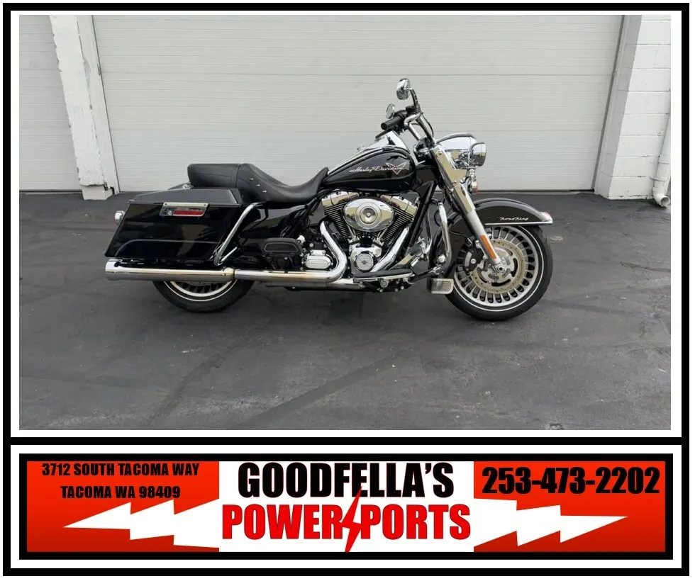 Black 2013 Harley-Davidson Road King for sale in Tacoma, WA