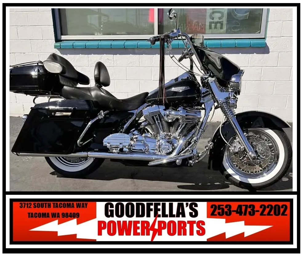 Black 2007 Harley-Davidson Road King Classic for sale in Tacoma, WA