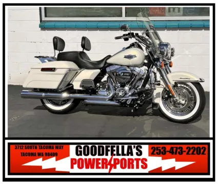 White 2015 Harley-Davidson Road King for sale in Tacoma, WA