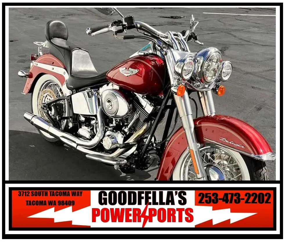 Red 2005 Harley-Davidson Softail Deluxe for sale in Tacoma, WA