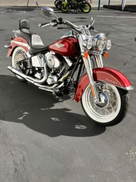 Red 2005 Harley-Davidson Softail Deluxe for sale in Tacoma, WA
