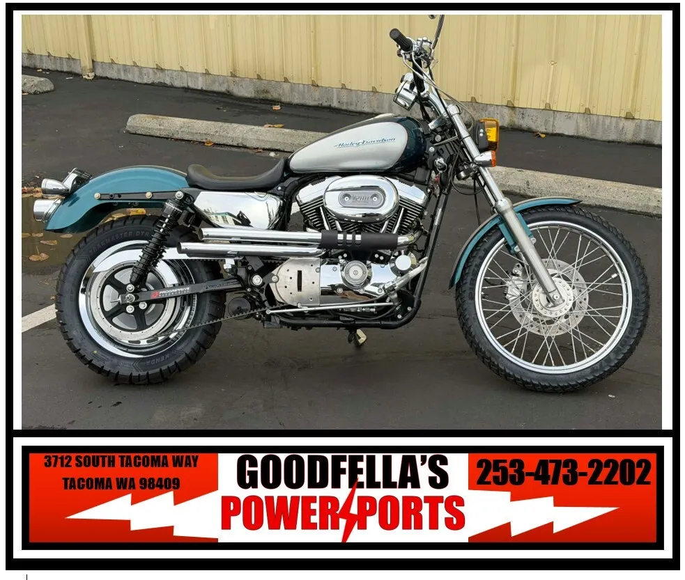 Silver 2004 Harley-Davidson Sportster 1200 Custom for sale in Tacoma, WA
