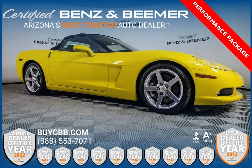 Yellow 2006 Chevrolet Corvette for sale in Scottsdale, AZ