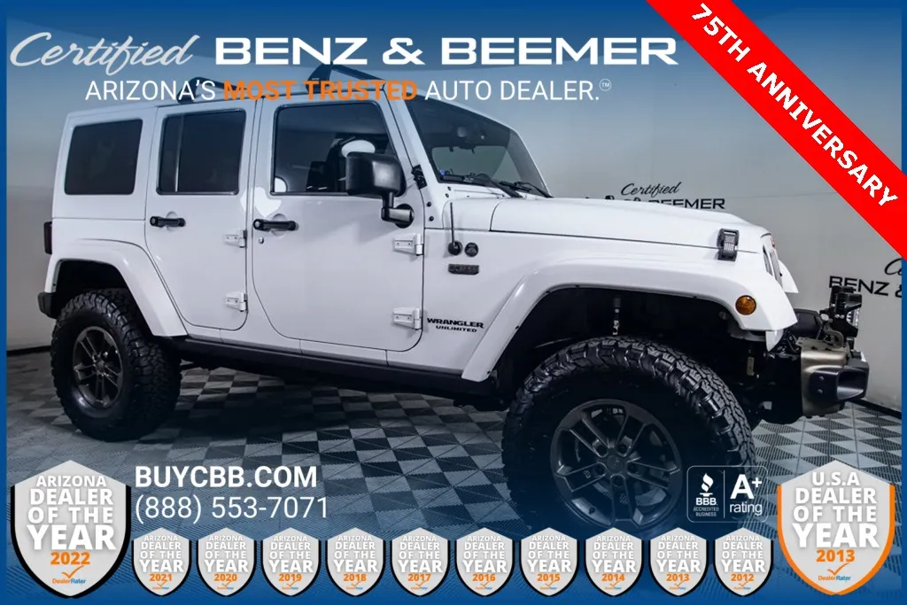White 2017 Jeep Wrangler Unlimited Sahara for sale in Scottsdale, AZ
