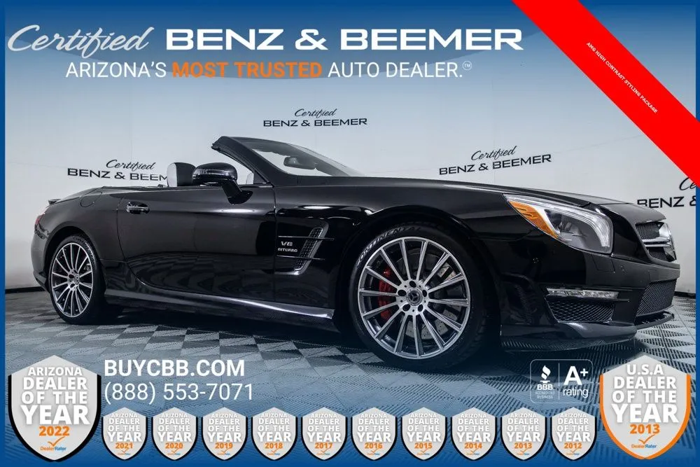 Black 2015 Mercedes-Benz SL-Class SL 63 AMG for sale in Scottsdale, AZ