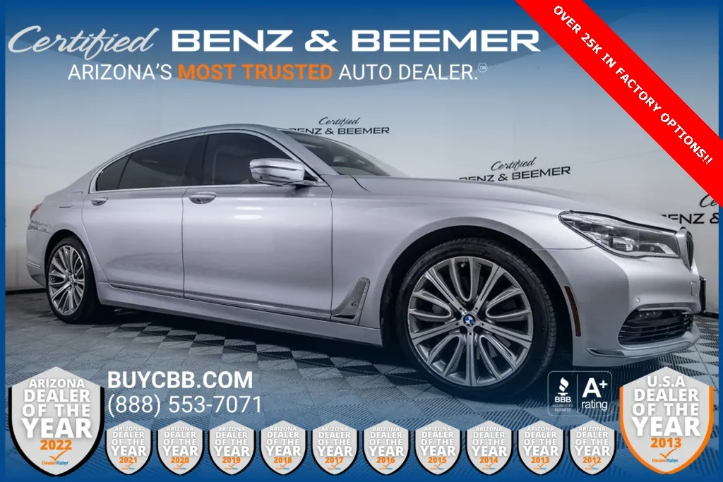 Silver 2018 BMW 7 Series 750i xDrive for sale in Scottsdale, AZ