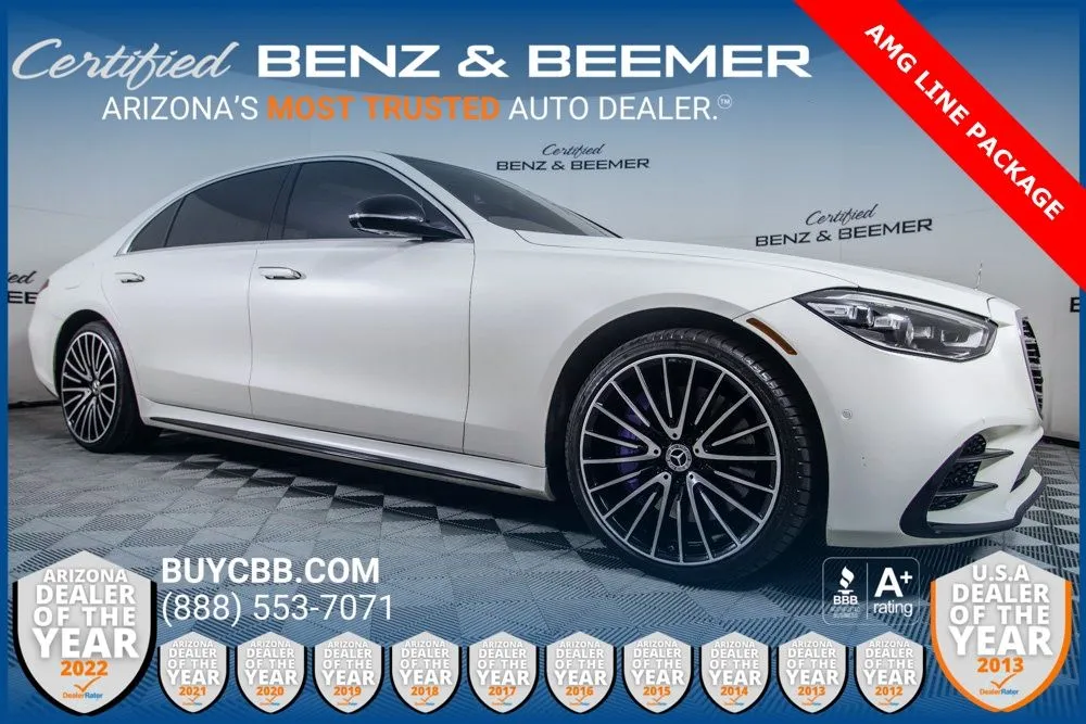 White 2022 Mercedes-Benz S-Class S 500 for sale in Scottsdale, AZ