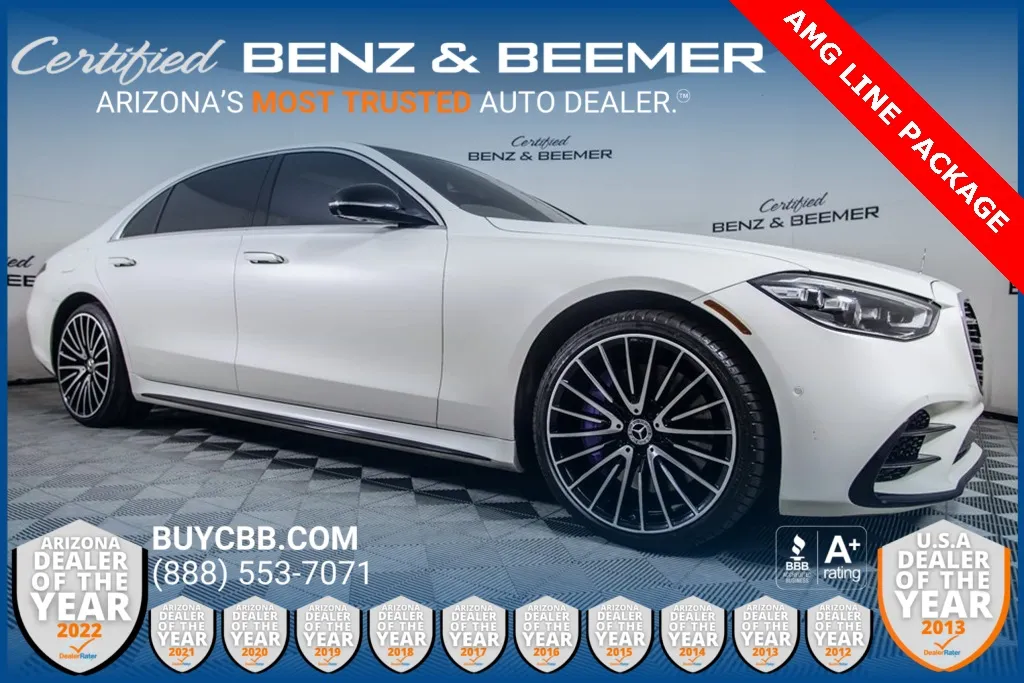 White 2022 Mercedes-Benz S-Class S 500 for sale in Scottsdale, AZ