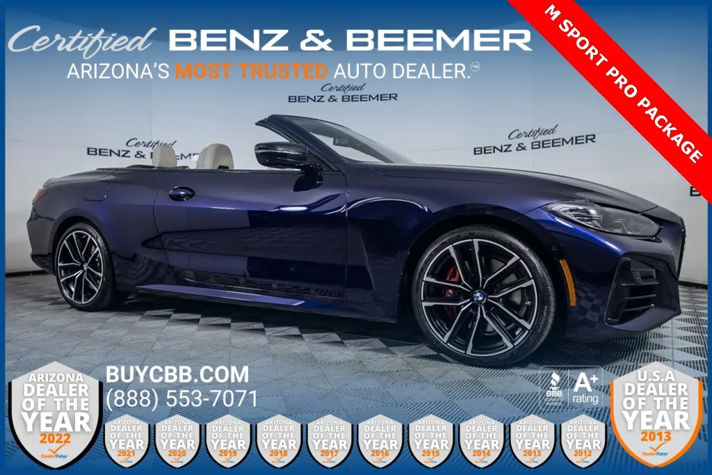 Blue 2023 BMW 4 Series M440i xDrive for sale in Scottsdale, AZ