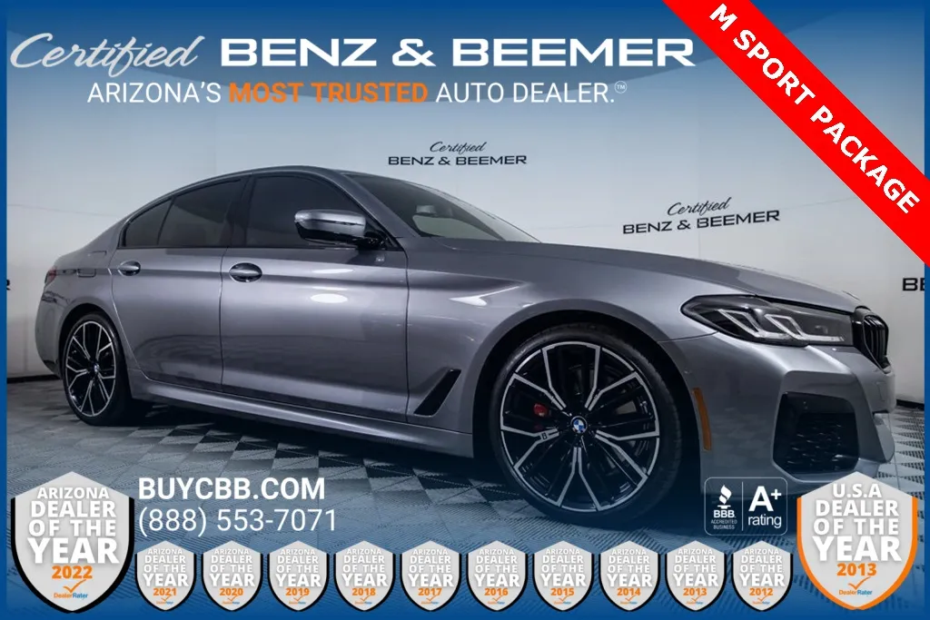 Gray 2023 BMW 5 Series 530i for sale in Scottsdale, AZ