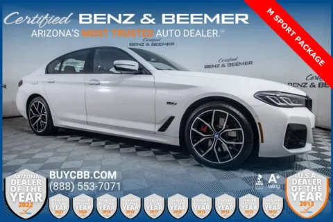 White 2023 BMW 5 Series 530e iPerformance for sale in Scottsdale, AZ