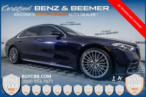 Blue 2022 Mercedes-Benz S-Class S 500 for sale in Scottsdale, AZ