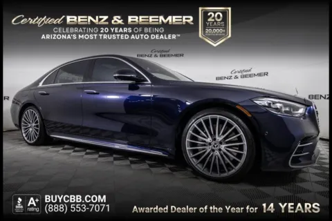 Blue 2022 Mercedes-Benz S-Class S 500 for sale in Scottsdale, AZ