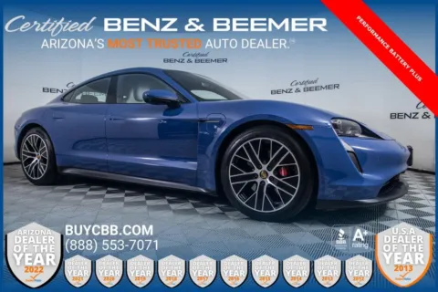 Blue 2021 Porsche Taycan 4S for sale in Scottsdale, AZ