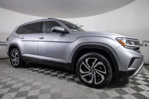 Silver 2021 Volkswagen Atlas SEL Premium for sale in Scottsdale, AZ