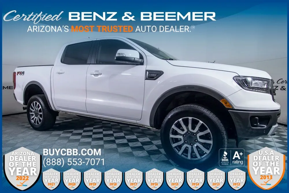 White 2021 Ford Ranger Lariat for sale in Scottsdale, AZ